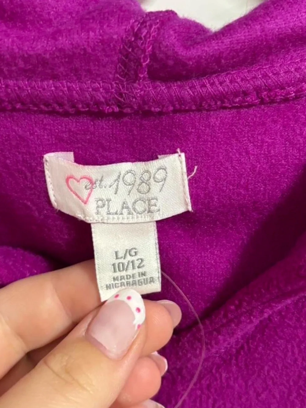 the children’s place kids hoodie with 'LOVE' graphic
